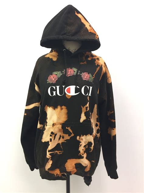 gucci hoodie replica ebay|Gucci distressed hoodie.